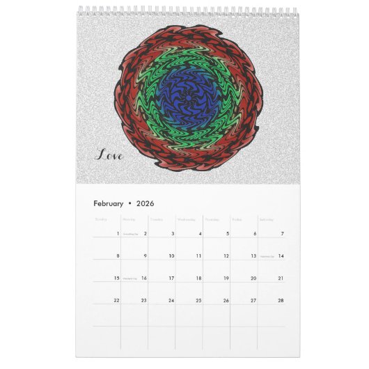Mandala Kalender (Feb 2026)