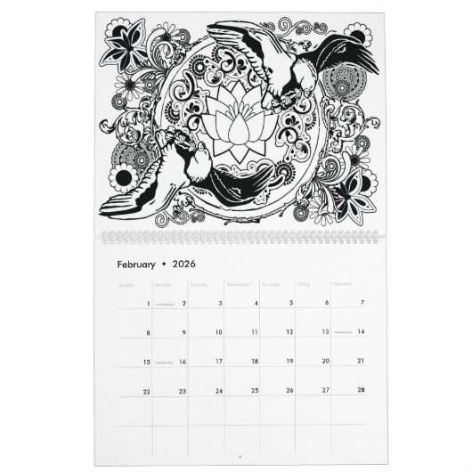Mandala kalender 2017 (Feb 2026)