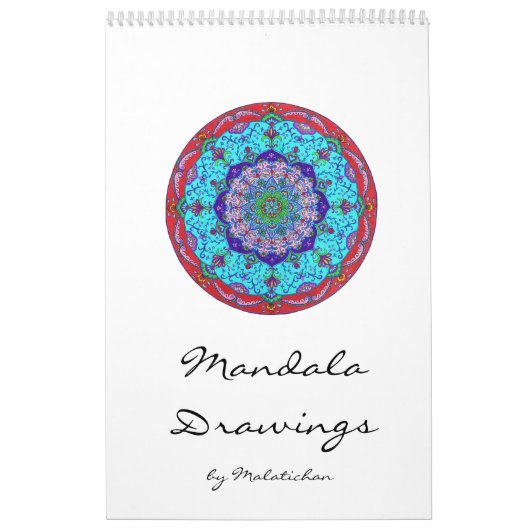 Mandala-Kalender (Zeichnungen) Wandkalender Kalender (Hoes)