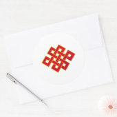 Mandala Karma Buddhism Eternal Knot Ronde Sticker (Envelop)