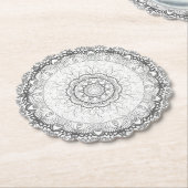 Mandala Kartonnen Onderzetters (Gekanteld)