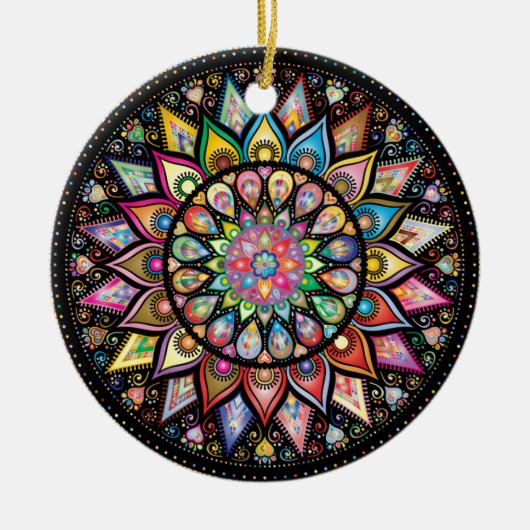 Mandala Keramisch Ornament (Voorkant)