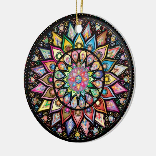 Mandala Keramisch Ornament (Links)