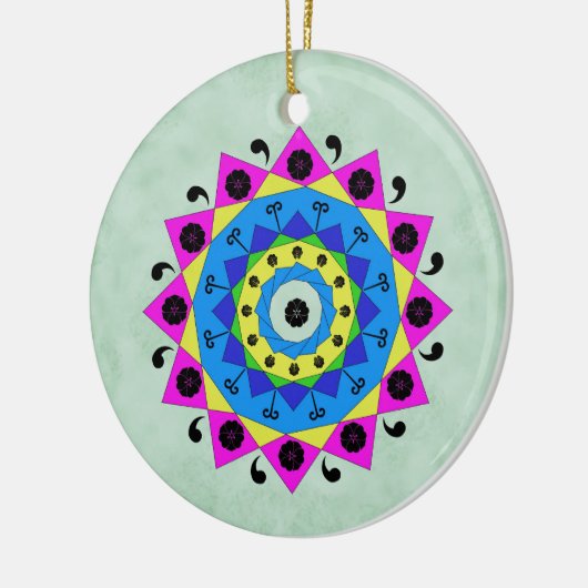 Mandala Keramisch Ornament (Links)