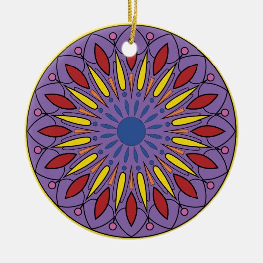 Mandala Keramisch Ornament (Voorkant)