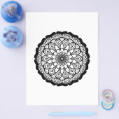 mandala kleurpagina flyer (Enkel)