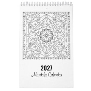 Mandala Kleurplaten Kalender in Zwart en Wit