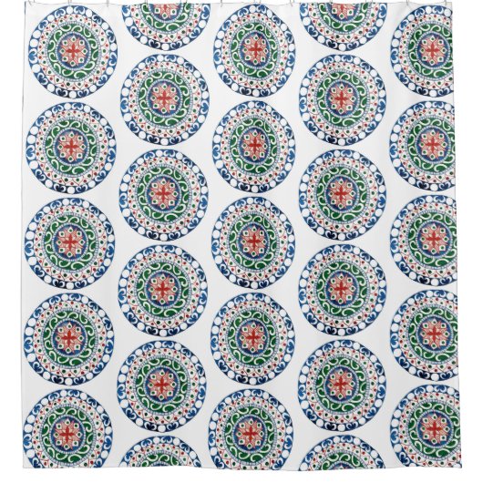 Mandala kleurrijk douchegordijn (Voorkant)