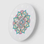 Mandala kleurrijk Marokkaans etnisch patroon Grote Klok (Hoek)
