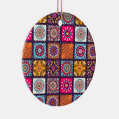 Mandala kleurrijk Marokkaans etnisch patroon Keramisch Ornament (Rechts)