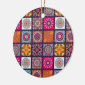 Mandala kleurrijk Marokkaans etnisch patroon Keramisch Ornament (Links)