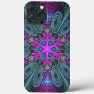 Mandala Kleurrijk Slaande Fractale Kunst Kaleidosc Case-Mate iPhone Case