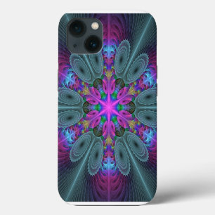 Mandala Kleurrijk Slaande Fractale Kunst Kaleidosc Case-Mate iPhone Case