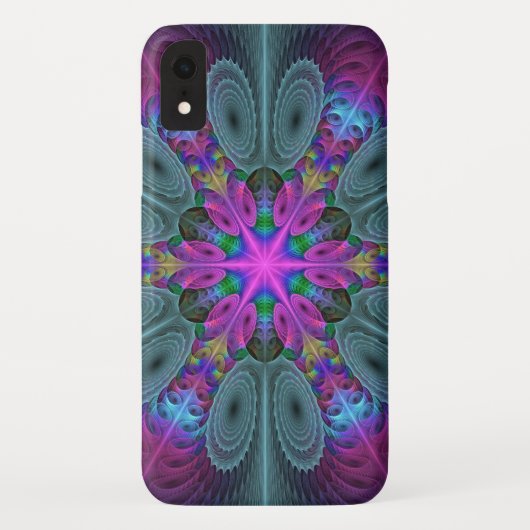 Mandala Kleurrijk Slaande Fractale Kunst Kaleidosc Case-Mate iPhone Case (Achterkant)