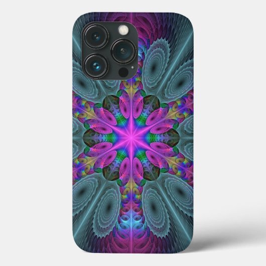 Mandala Kleurrijk Slaande Fractale Kunst Kaleidosc Case-Mate iPhone Case (Achterkant)