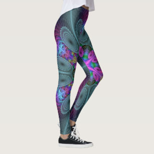 Mandala Kleurrijk Slaande Fractale Kunst Kaleidosc Leggings