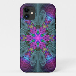 Mandala Kleurrijk Slagkrachtig Fractale Kunst Kale Case-Mate iPhone Case