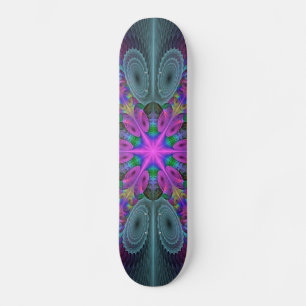 Mandala Kleurrijk Slagkrachtig Fractale Kunst Kale Persoonlijk Skateboard