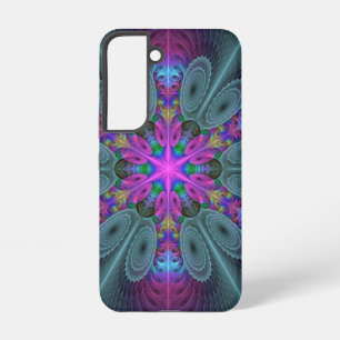 Mandala Kleurrijk Slagkrachtig Fractale Kunst Kale Samsung Galaxy Hoesje