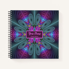 Mandala Kleurrijke Fractale Kunst Kaleidoscoop Eig Notitieboek