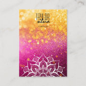 mandala kleurrijke papier Oorbel display kaart Visitekaartje (Voorkant)