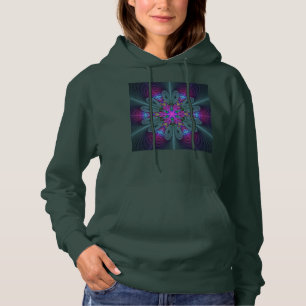 Mandala kleurrijke Spirituele fractale kunst met r Hoodie