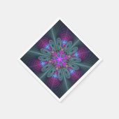 Mandala kleurrijke Spirituele fractale kunst met r Servet (Hoek)