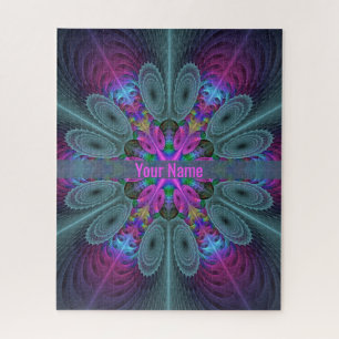 Mandala Kleurrijke Spirituele Fractale Kunst Naam Legpuzzel