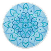 Mandala Knob Keramische Knop (Voorkant)