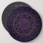 mandala knoop ronde button 6,0 cm (Voorkant /achterkant)