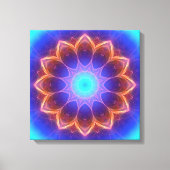 Mandala koel gloeien canvas afdruk (Voorkant)