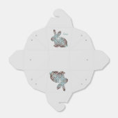 Mandala Konijn Chocolade en Blues Gift Favor Box Bedankdoosjes (Uitgevouwen)