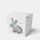 Mandala Konijn Chocolade en Blues Gift Favor Box Bedankdoosjes (Voorkant Zijde)