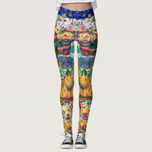 Mandala Kosmisch Diagram voor Meditatie Leggings