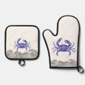 Mandala Krab Ovenwant & Pannenlap Set (Voorkant)