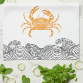 Mandala Krab Theedoek (Gevouwen)