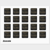 Mandala krijtbord zwart en goud blend labels (Vel)