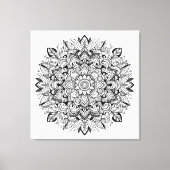 Mandala Kronieken ser.1 #01C Kleurrijk/Verf over Canvas Afdruk (Voorkant)
