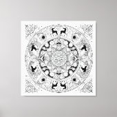 Mandala Kronieken ser.1 #03 Kleurrijk/Verf over Canvas Afdruk (Voorkant)