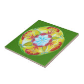 Mandala-kunst aangepaste fototegel tegeltje (Zijkant)