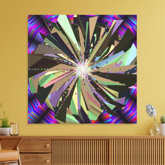 Mandala Kunst  Canvas Afdruk (Insitu (Woonkamer))