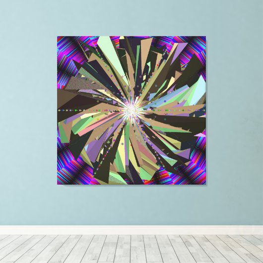 Mandala Kunst  Canvas Afdruk (Insitu (Houten vloer))