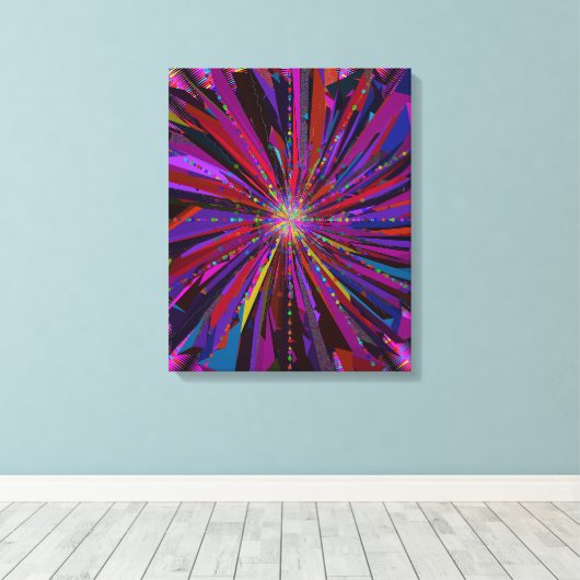Mandala Kunst Canvas Afdruk (Insitu (Houten vloer))