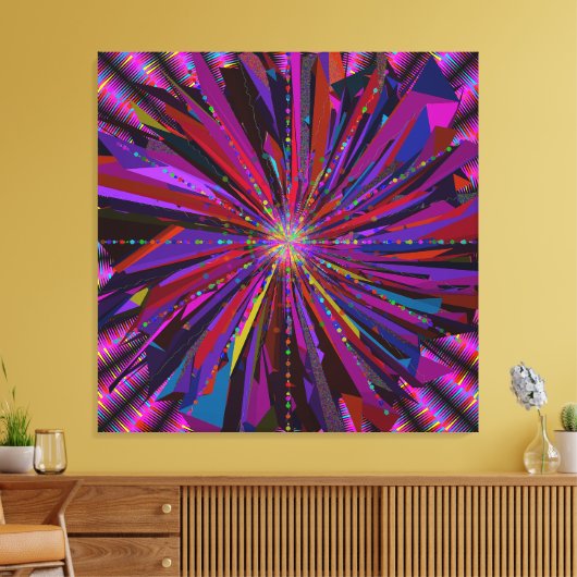 Mandala Kunst Canvas Afdruk (Insitu (Woonkamer))