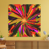 Mandala Kunst Canvas Afdruk (Insitu (Woonkamer))