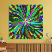 Mandala Kunst Canvas Afdruk (Insitu (Woonkamer))