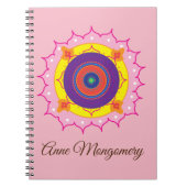 Mandala Kunst, Douanenaam Spiral Notitieboek (Voorkant)