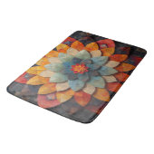 Mandala Kunst Getextuurde Bloem Badmat (Gekanteld)