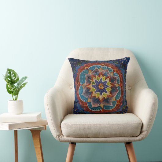 Mandala Kunst Kussen (Stoel)