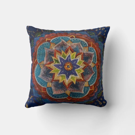Mandala Kunst Kussen (Achterkant)